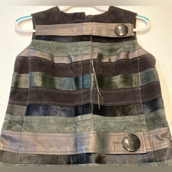 Calvin Klein Size 4 Fall/Winter 2015 Leather Panel Mini Dress - Picture 8 of 15